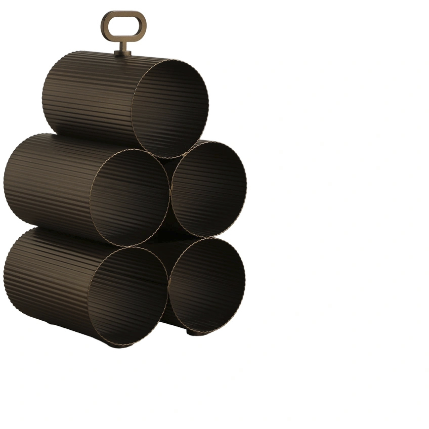 Mendocino Bronze Wine Rack, 5 Bottle